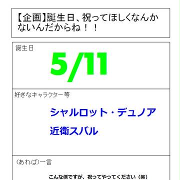 【企画参加】誕生日、祝ってほしくなんかないんだからねっ！！