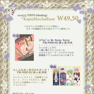 【世界会議】おしながき&ポスターとか