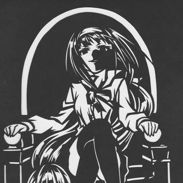 【切り絵】完全院さんの蔑む様なその目がたまらん【めだかボックス】