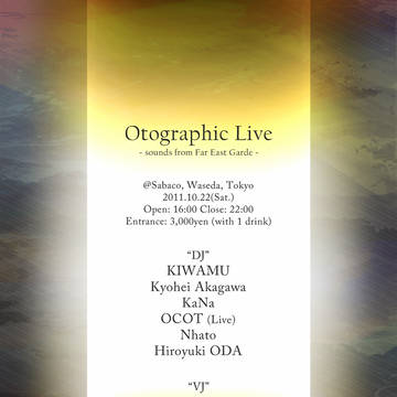 去年のOtographic Live告知画像（終わってます）