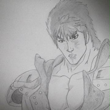 北斗の拳　ケンシロウ描いてみました。。