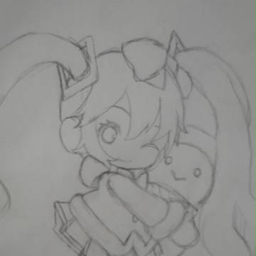 雪ﾐｸ(線画)