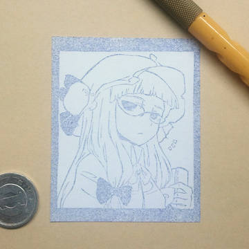 消しゴムはんこ~パチュリー・ノーレッジ~