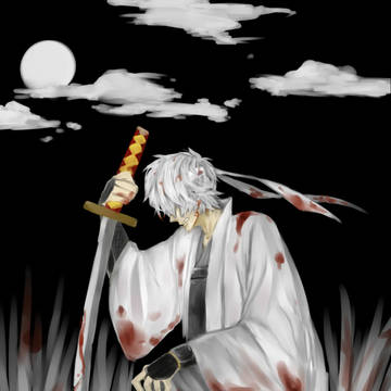 闇夜に一人