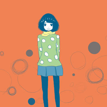 落書き　女の子