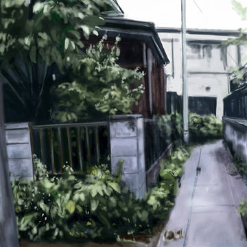 背景模写