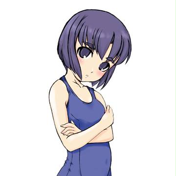 前髪ぱっつん+旧スク