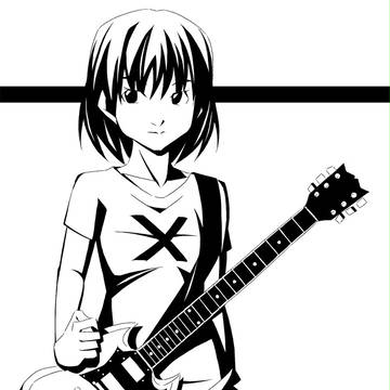 ソリッドギターガール
