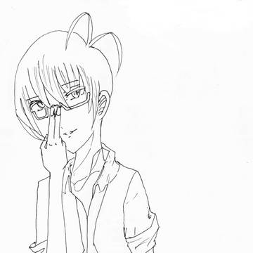 優鬼さんのサムネ＜線画＞