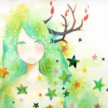 星と森と女の子