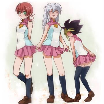三男と表二人に着てもらった※女体化