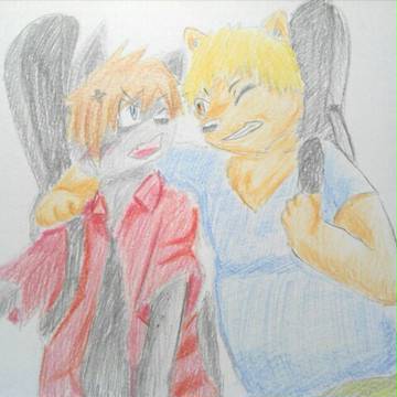 肩を組む