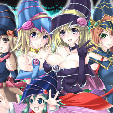 【イラスト】マジシャン5人【遊戯王】