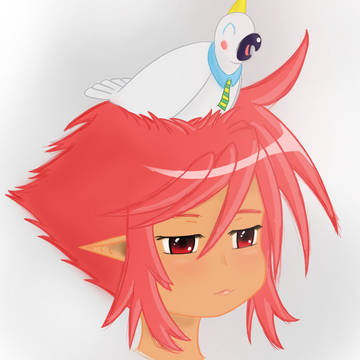bird on head