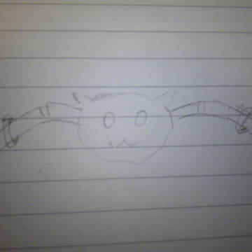 うろ覚えでQBを手描きで描いてみた