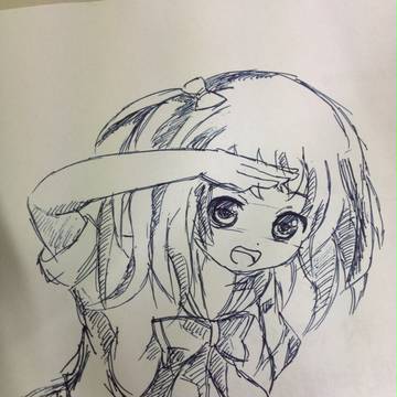 水笔绘少女