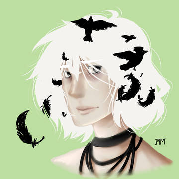 A walk of crows
