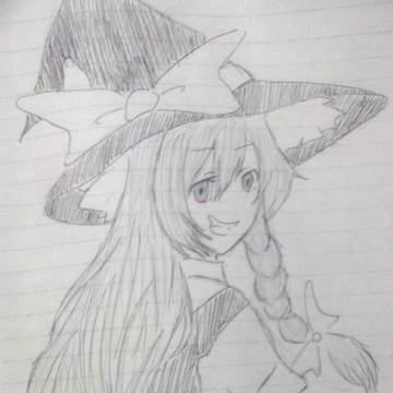 振り向き魔理沙