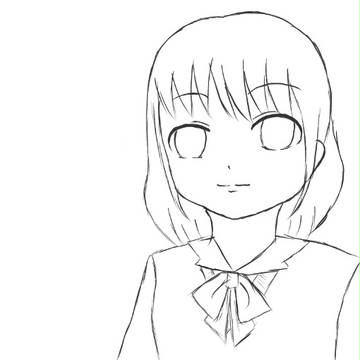【線画】おんなのこ【色塗り募集中】