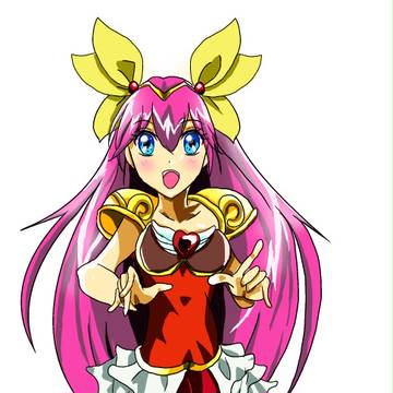 プリキュアのアニメ塗り風のももこ