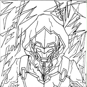 ＠kenzakikan_bot　アイコン　モノクロ版
