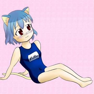 猫耳+スク水=桃源郷