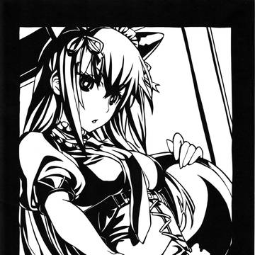【切り絵】　牧瀬紅莉栖　「シュタインズ・ゲート」より