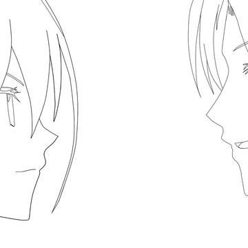 再会（線画）