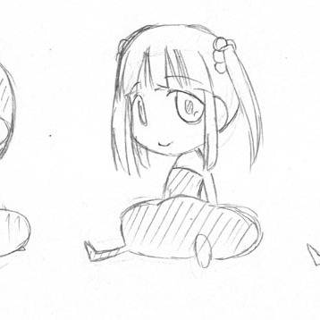 楽描き。