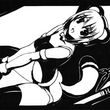 【切り絵】　八神はやて　「魔法少女リリカルなのは」より