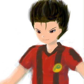 練習中　銀河へキックオフ　絵日記
