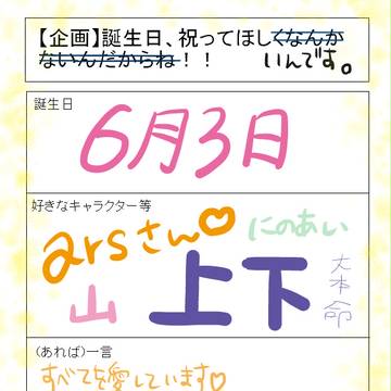 祝ってほしいのです