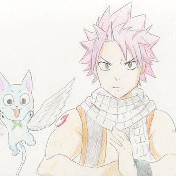 フェアリーテイル　ナツを描いてみました