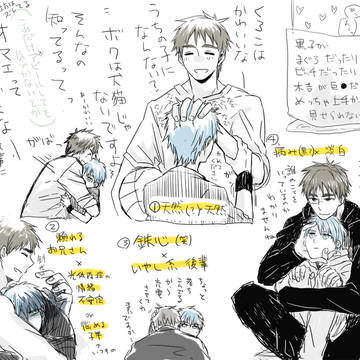 落書きくろ抱きつきくろ【黒バス腐向け】