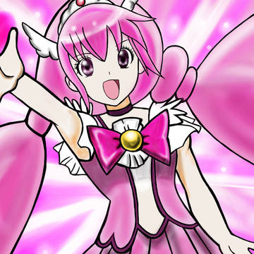 練習うんんぬ　キュアハッピー　天地魔闘模写