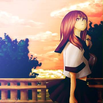 夕日