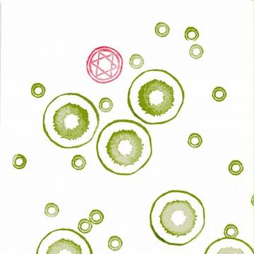 消しゴムはんこ 東方「エメラルドメガリス」
