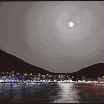 風景画(夜)