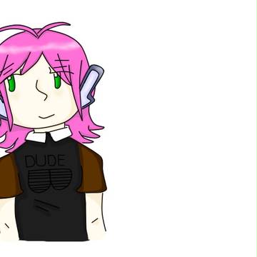 Pink haired Cyborg