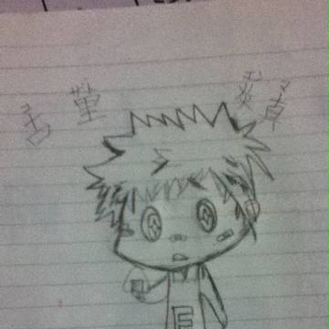 リボーン　「古里 炎真」くん描いてみた