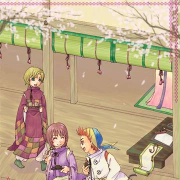 テラス席にて