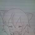 授業中に描いた〝にゃんマサ〟