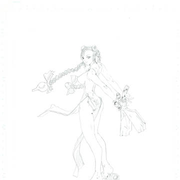 線画、下書き