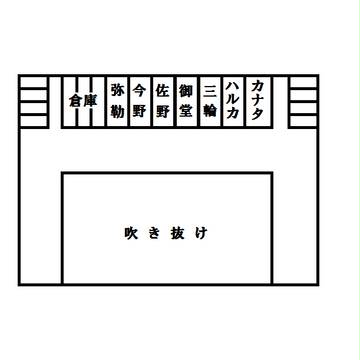 白黒館・二階