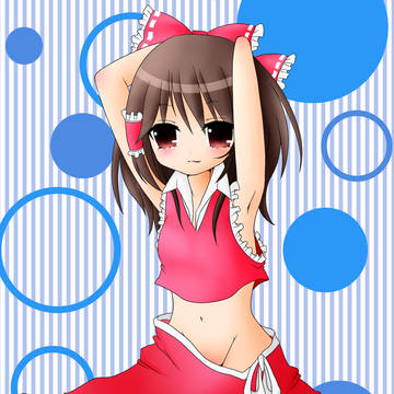 博麗霊夢を塗らせていただきました
