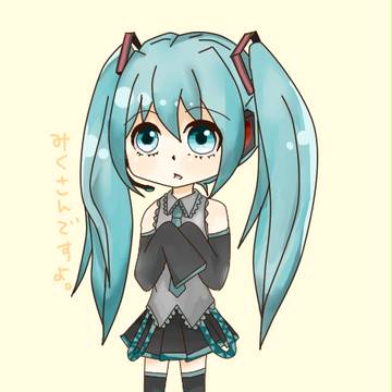 マウスでミクさん