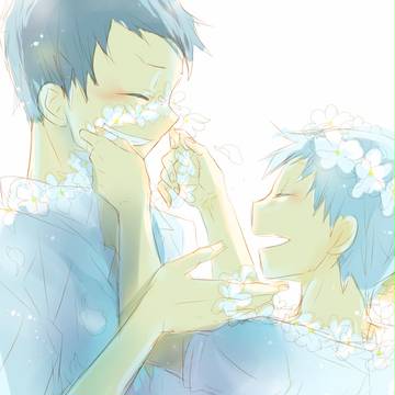 【青黒】花をあげる
