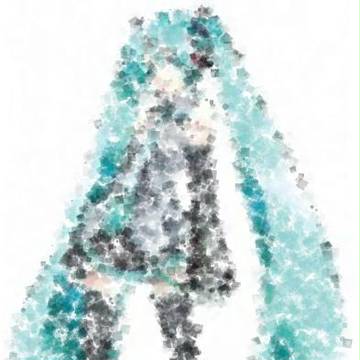 四角でミク