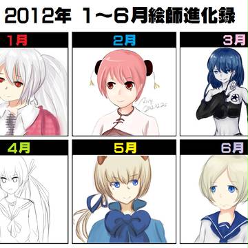 2012上半期絵師進化録