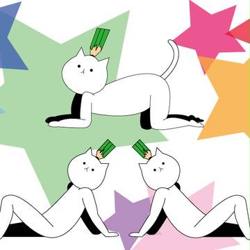 脳天鉛筆猫